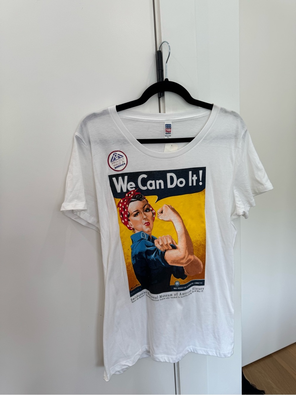 Rosie the Riveter “We Can Do It!” Graphic Tee | Made in USA | XL | NWT